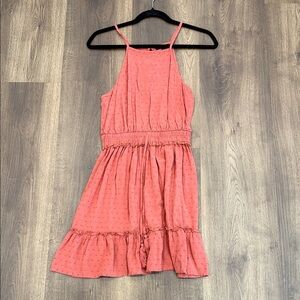 As U Wish Coral Halter Kids Dress
